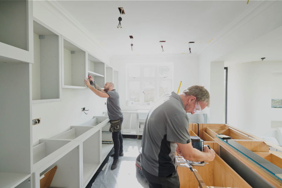 Having a kitchen fitted